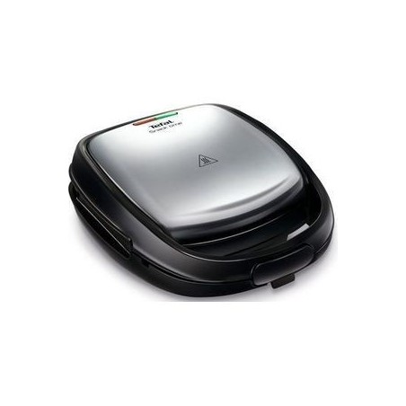 Tefal Snack Time SW341D12 Sandwichtoaster / vaffeljern Stål/sort